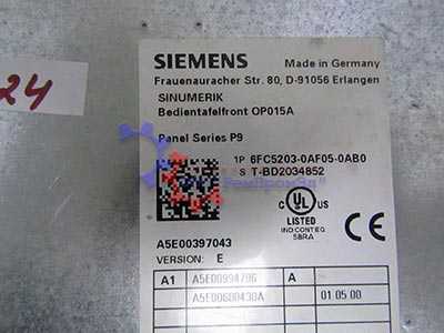 Ремонт Siemens SINUMERIK 6FC5203-0AF05-0AB0